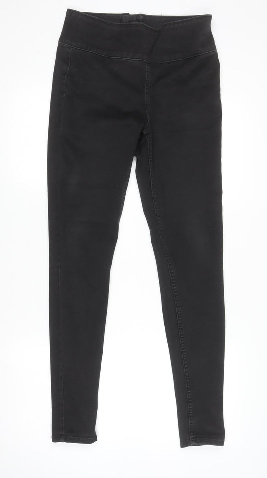 Womens UK Size M Pieces Slim Fit Skinny Black Jeans