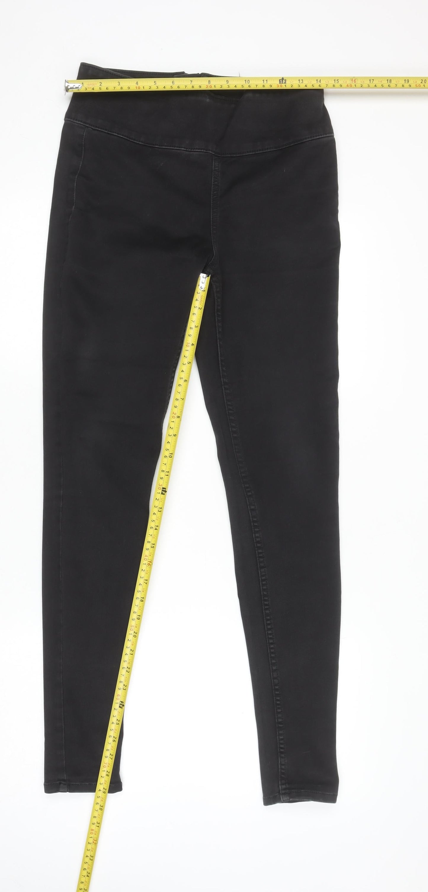 Womens UK Size M Pieces Slim Fit Skinny Black Jeans