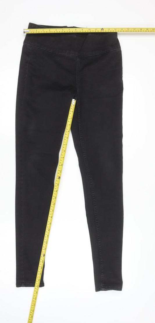 Womens UK Size M Pieces Slim Fit Skinny Black Jeans