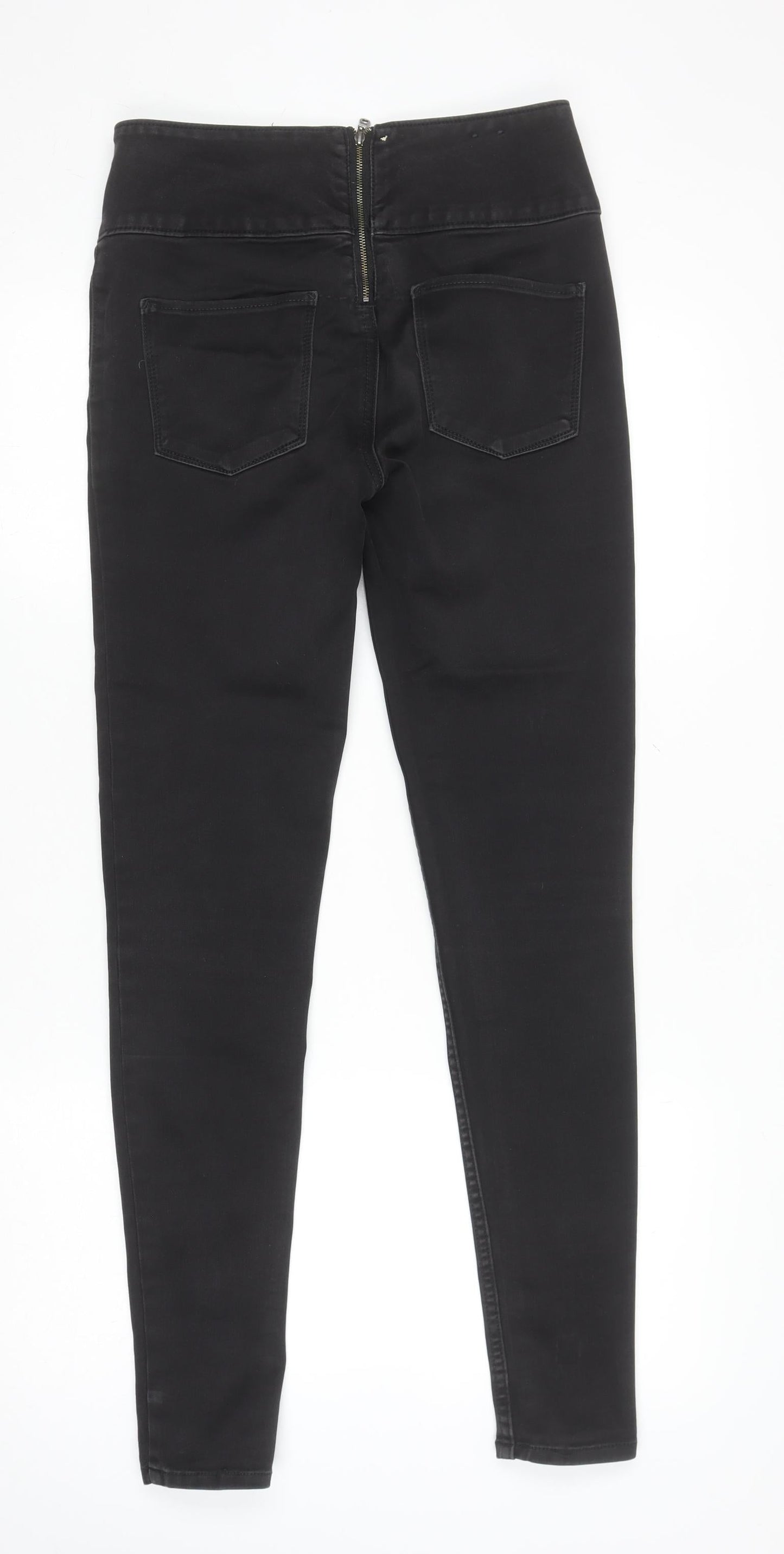 Womens UK Size M Pieces Slim Fit Skinny Black Jeans