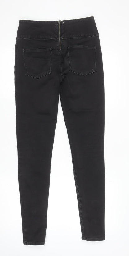 Womens UK Size M Pieces Slim Fit Skinny Black Jeans