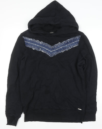 Mens UK Size L Diesel Black Pullover Hoodie