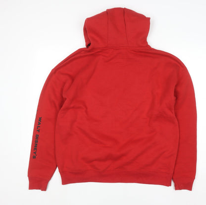 Womens UK Size XS Disney Red Pullover Hoodie