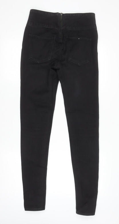 Womens UK Size M Pieces Slim Fit Skinny Black Jeans