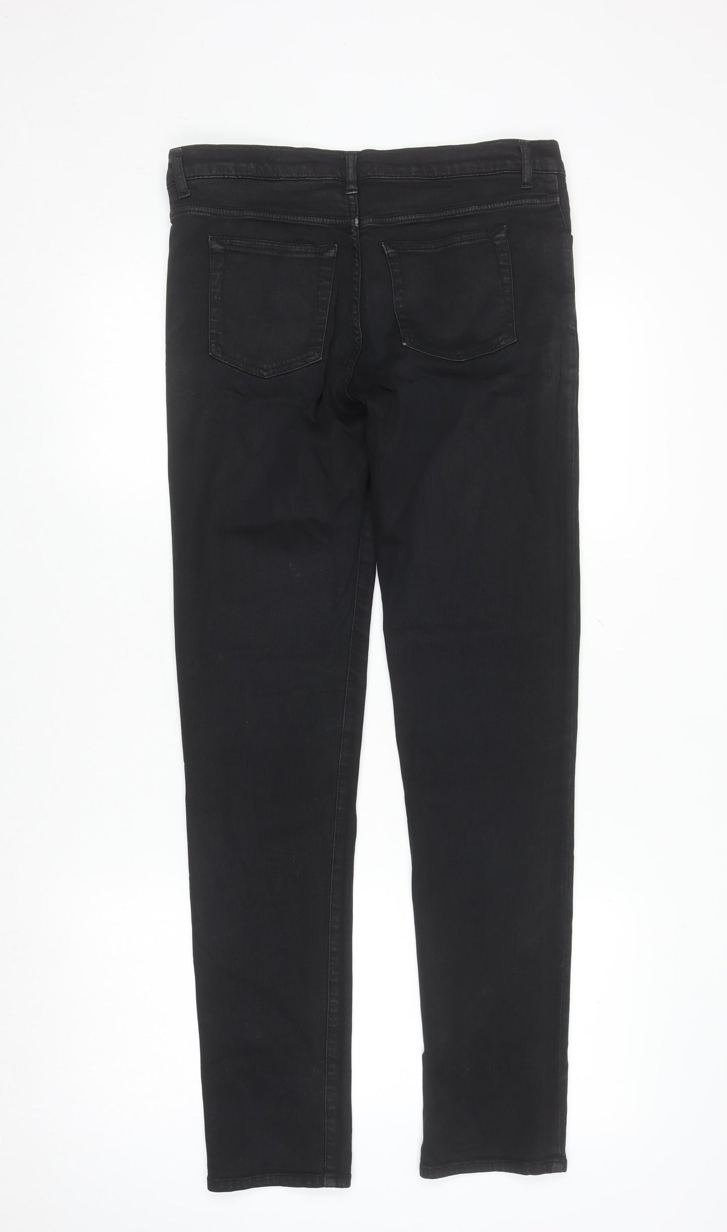 Womens UK Size 28 The Kooples Slim Fit Skinny Black Jeans