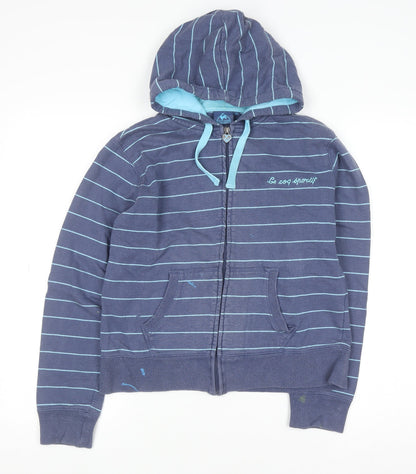 Womens UK Size 10 le coq sportif Blue Full Zip Hoodie