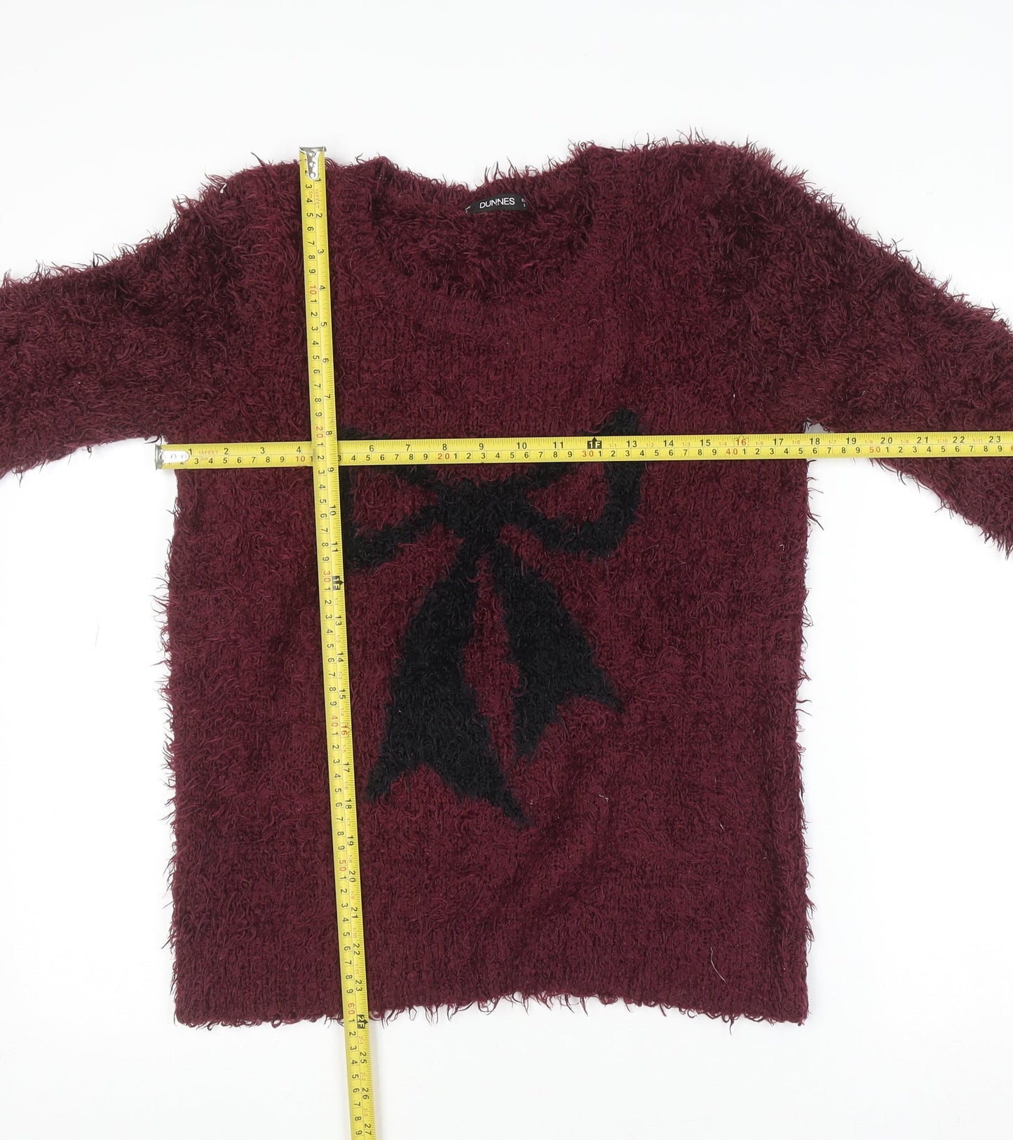 Womens UK Size S Dunnes Red Pullover Jumper