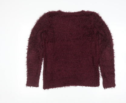 Womens UK Size S Dunnes Red Pullover Jumper
