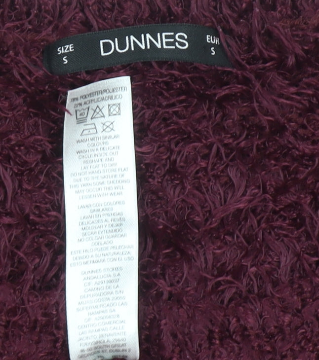 Womens UK Size S Dunnes Red Pullover Jumper