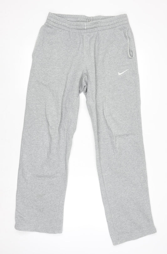 Mens UK Size S Nike Regular Fit Sweatpants Grey Trousers