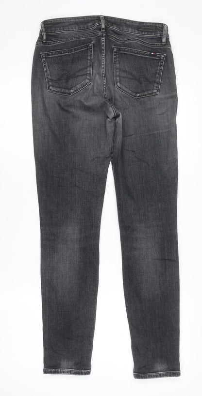 Mens UK Size M Tommy Hilfiger Slim Fit Skinny Black Jeans