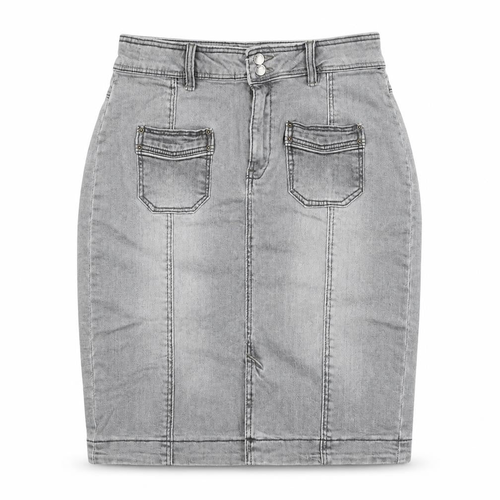 Womens UK Size 8 Mango Straight & Pencil Denim Skirt