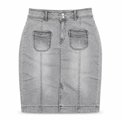 Womens UK Size 8 Mango Straight & Pencil Denim Skirt