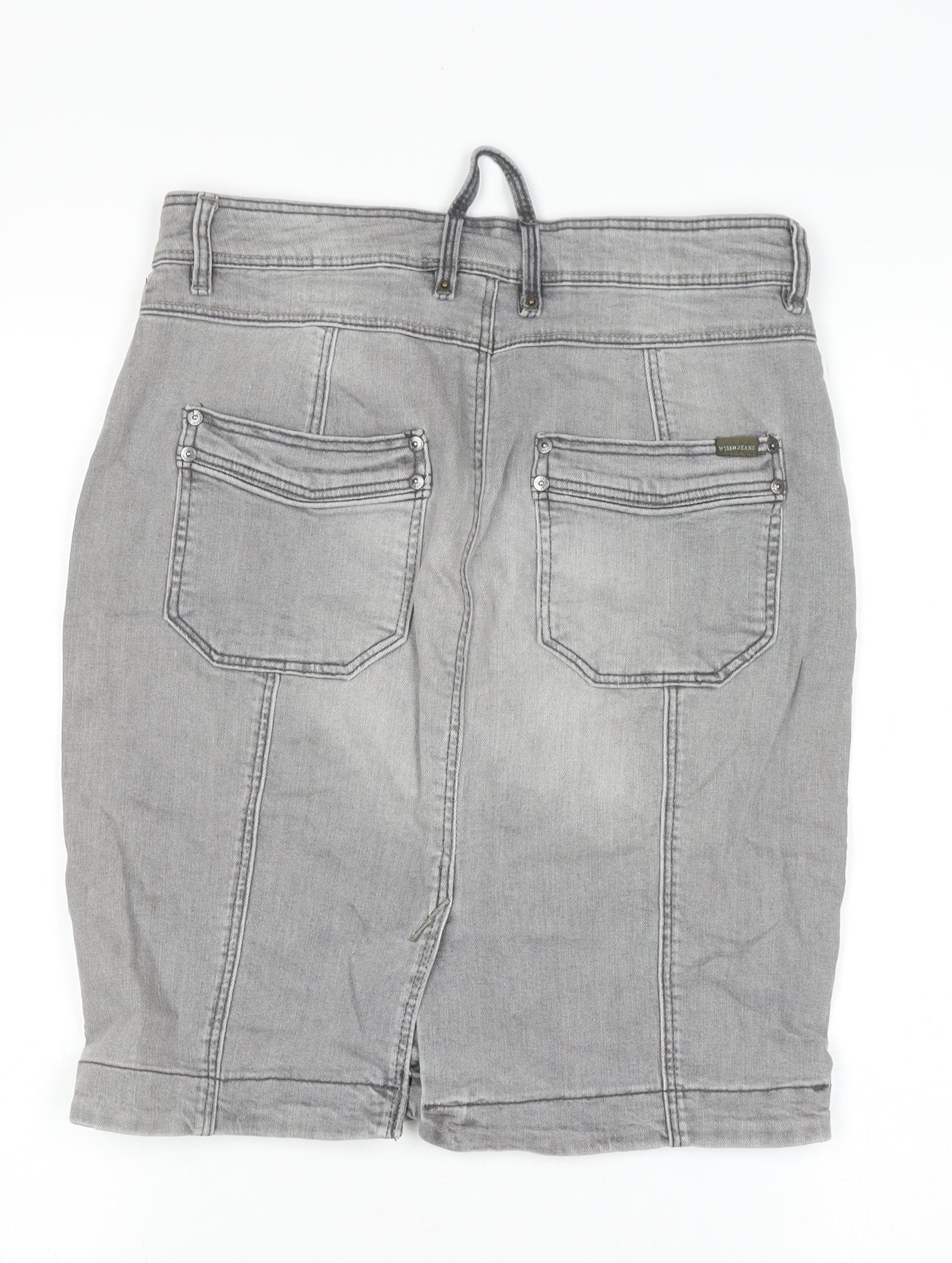 Womens UK Size 8 Mango Straight & Pencil Denim Skirt