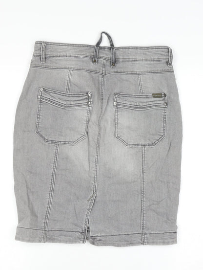 Womens UK Size 8 Mango Straight & Pencil Denim Skirt