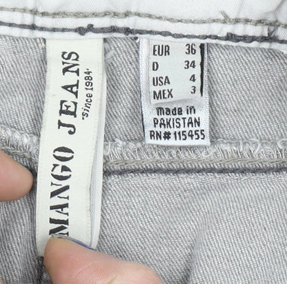 Womens UK Size 8 Mango Straight & Pencil Denim Skirt