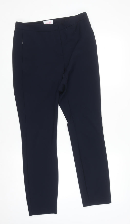 Womens UK Size 10 Savida Slim Fit Business Casual Workwear Blue Trousers
