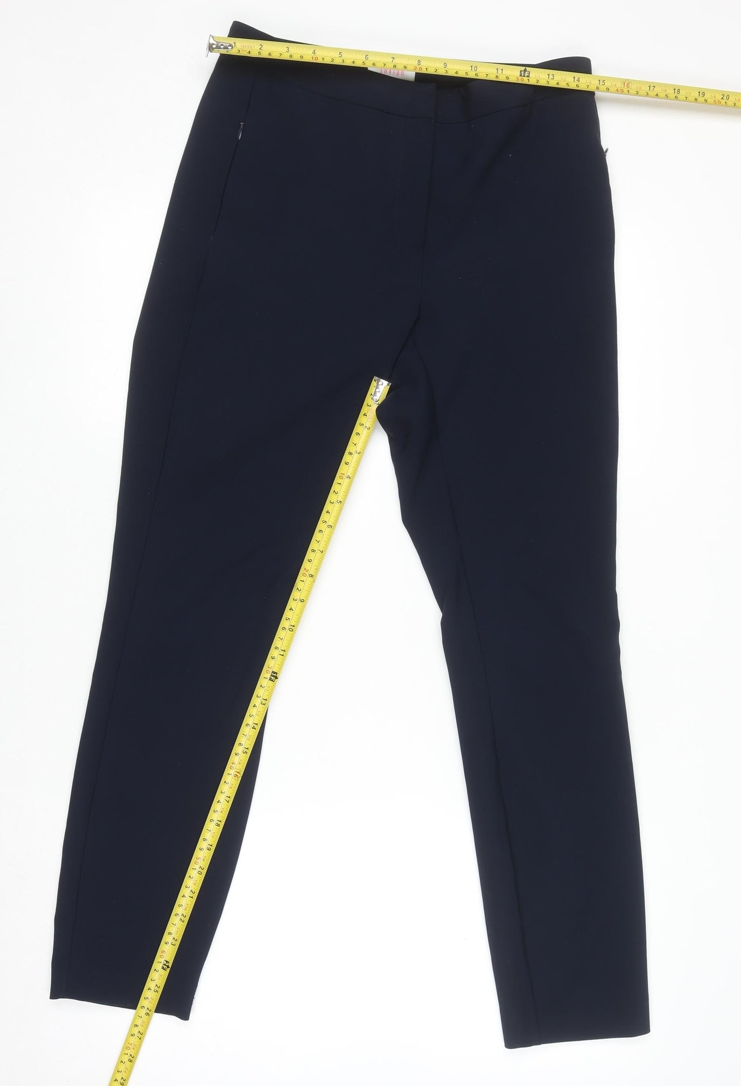 Womens UK Size 10 Savida Slim Fit Business Casual Workwear Blue Trousers