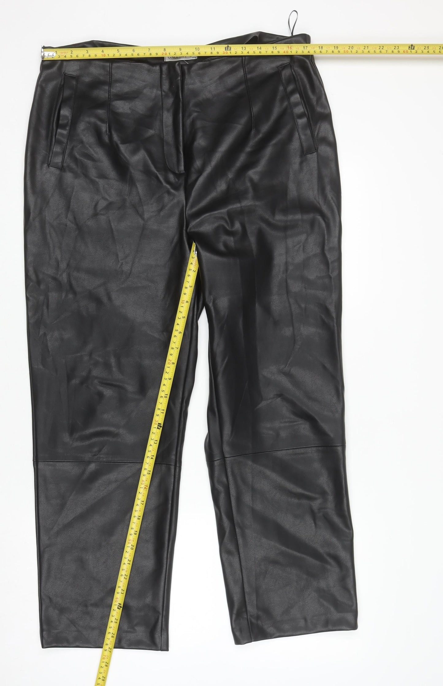 Womens UK Size 16 Gallery Regular Fit Casual Party/Cocktail Black Trousers