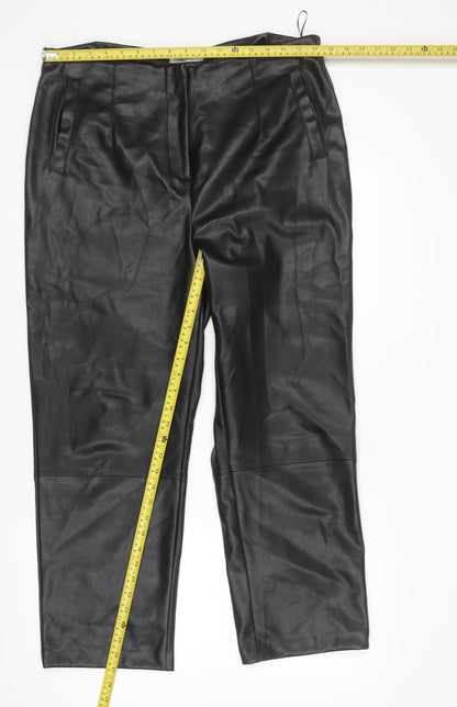 Womens UK Size 16 Gallery Regular Fit Casual Party/Cocktail Black Trousers
