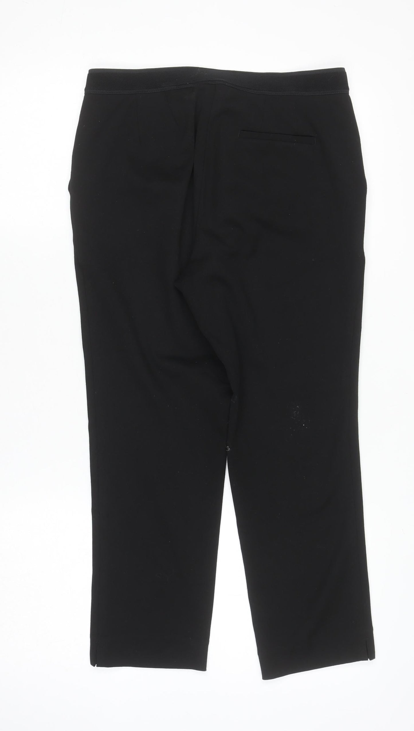 Womens UK Size 10 Marks and Spencer Slim Fit Business Workwear Casual Black Trou