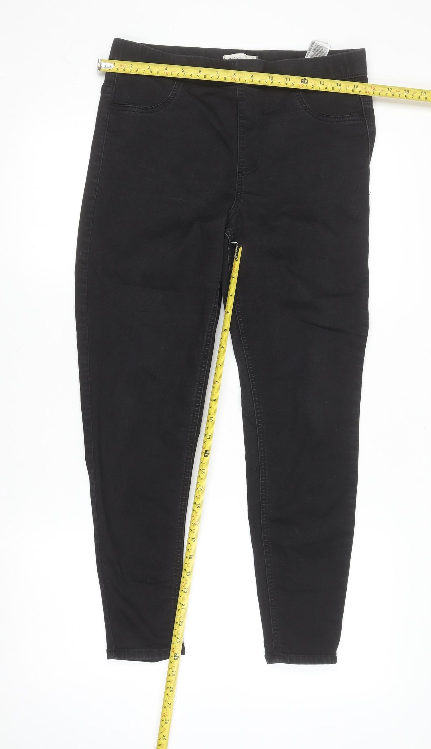 Womens UK Size 12 Marks and Spencer Slim Fit Skinny Black Jeans