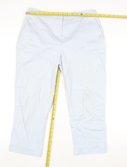 Womens UK Size 12 Dunnes Regular Fit Chino Blue Trousers