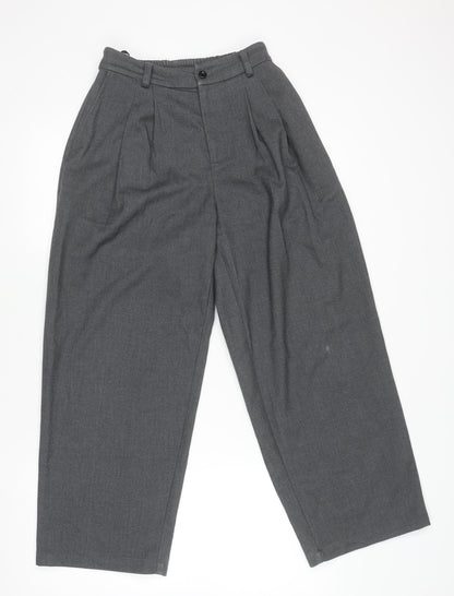 Womens UK Size S SC Relaxed Fit Business Casual Workwear Grey Trousers