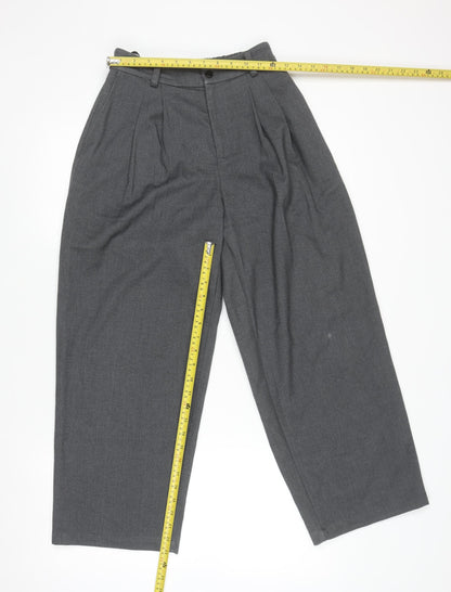 Womens UK Size S SC Relaxed Fit Business Casual Workwear Grey Trousers