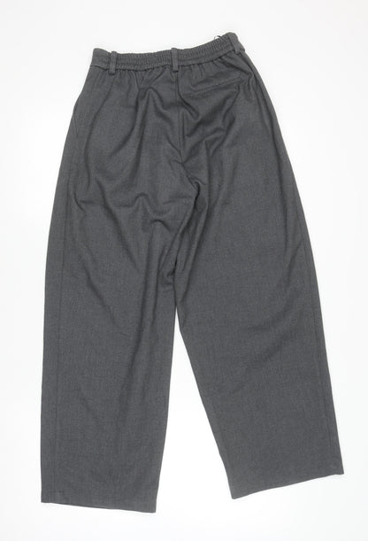 Womens UK Size S SC Relaxed Fit Business Casual Workwear Grey Trousers