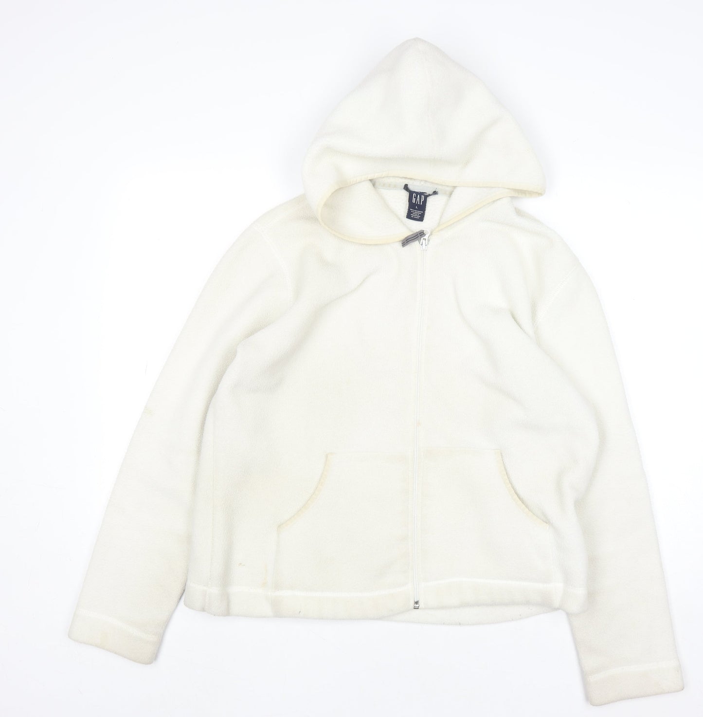Womens UK Size L Gap Ivory Full Zip Hoodie
