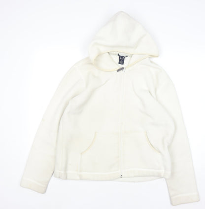 Womens UK Size L Gap Ivory Full Zip Hoodie