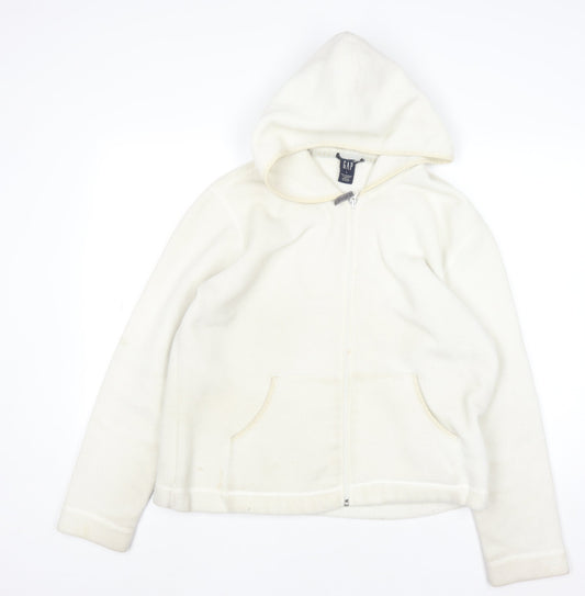 Womens UK Size L Gap Ivory Full Zip Hoodie
