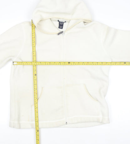Womens UK Size L Gap Ivory Full Zip Hoodie