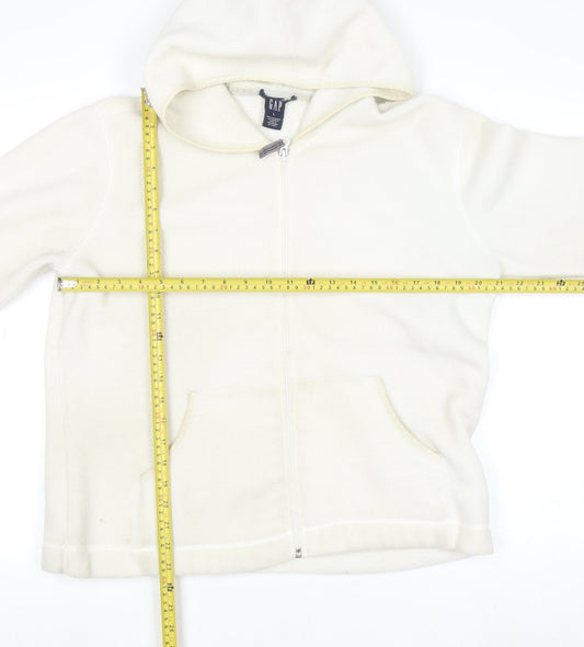 Womens UK Size L Gap Ivory Full Zip Hoodie