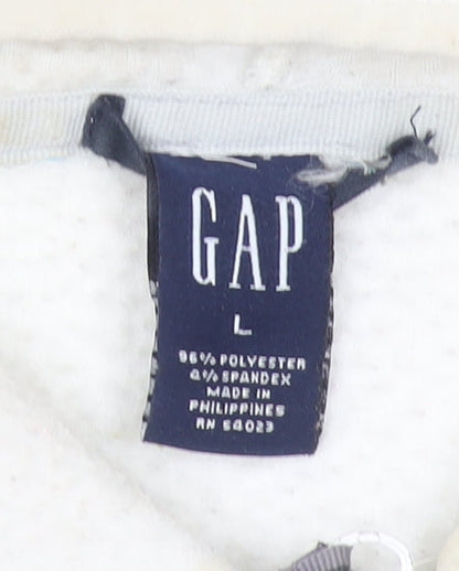 Womens UK Size L Gap Ivory Full Zip Hoodie