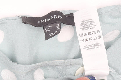 Womens UK Size 18 Primark Blue Cropped Blouse