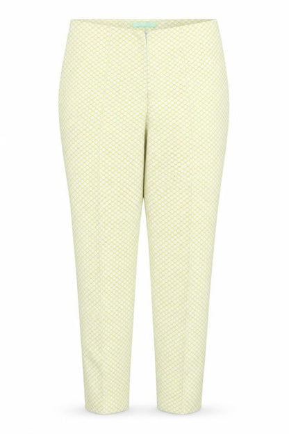 Womens UK Size 12 Steilmann Slim Fit Casual Business Yellow Trousers