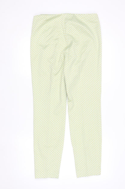 Womens UK Size 12 Steilmann Slim Fit Casual Business Yellow Trousers
