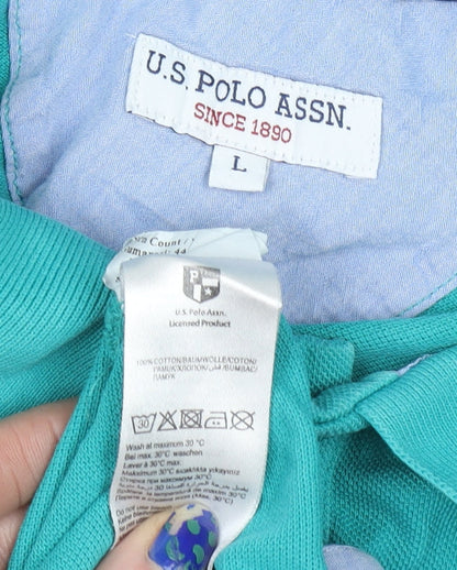 Mens UK Size L U.S. Polo Assn. 100% Cotton Polo Shirt