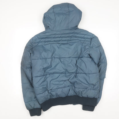 Mens UK Size M H&M Blue Puffer Jacket