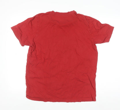 Mens UK Size M adidas Red  T-Shirt