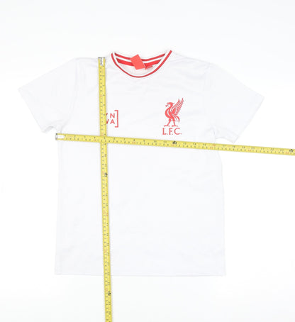 Boys UK Size 10-11 Years L.F.C. White Basic T-Shirt