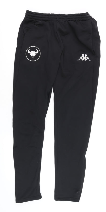 Kappa Men's Black Medium Slim Fit Track Pants
