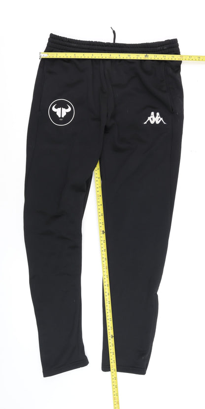 Kappa Men's Black Medium Slim Fit Track Pants
