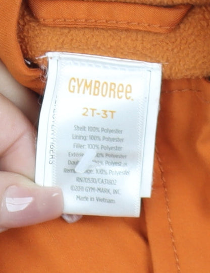 Boys UK Size 2-3 Years Gymboree Orange Puffer Jacket