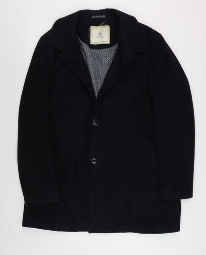 Mens UK Size 44 Capelli & Co Black Overcoat