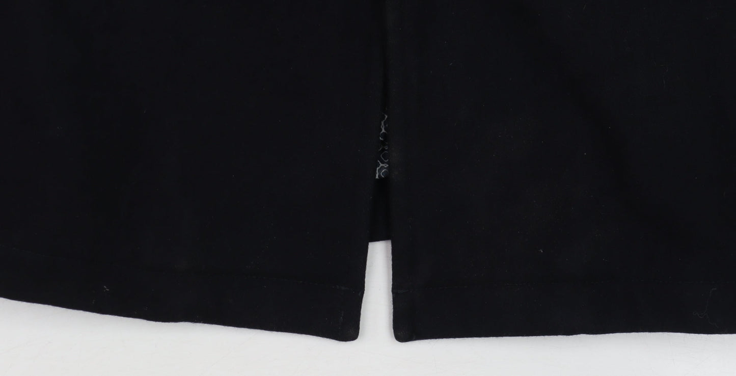 Mens UK Size 44 Capelli & Co Black Overcoat