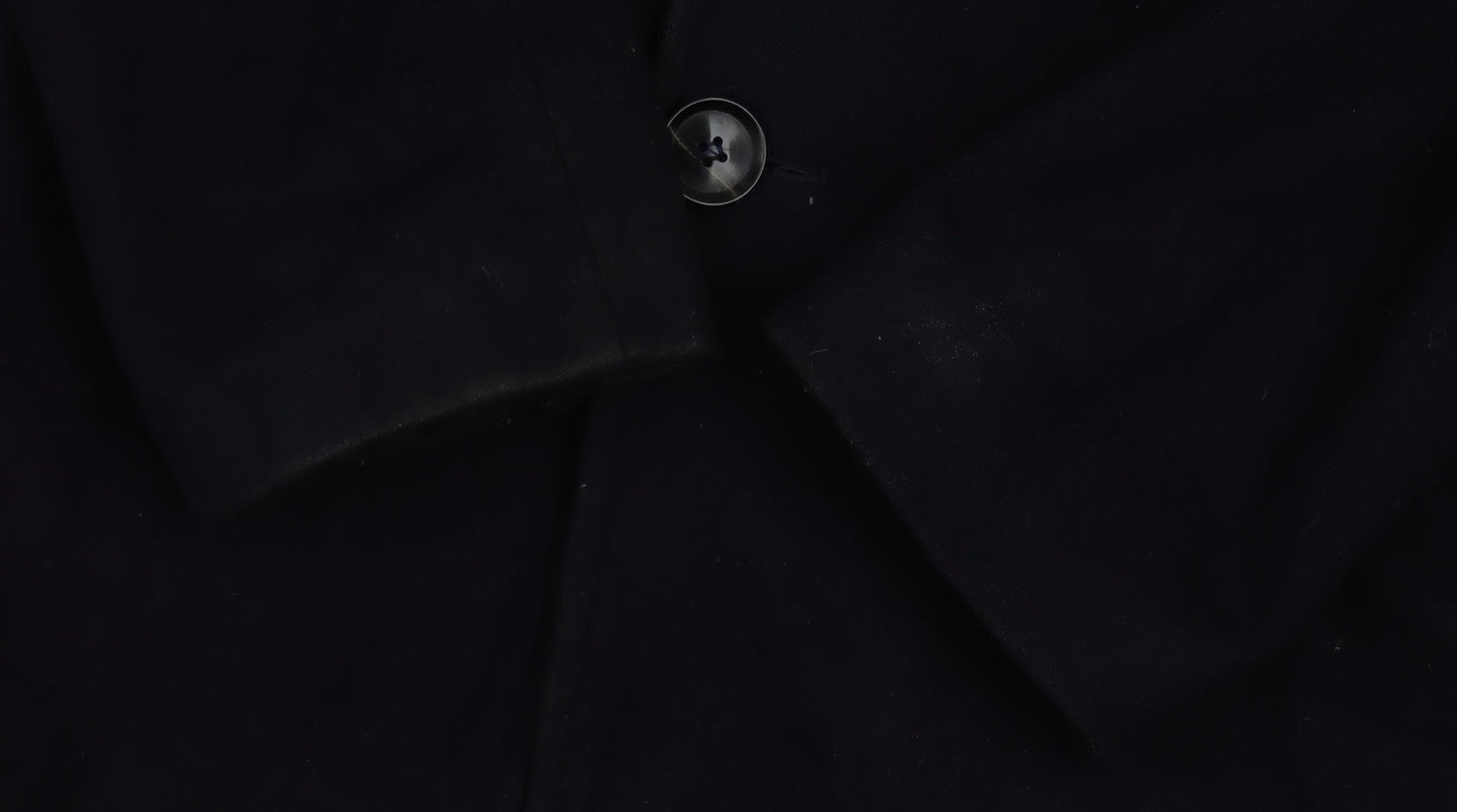 Mens UK Size 44 Capelli & Co Black Overcoat