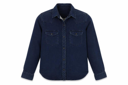 Gap Men’s Blue Denim Long Sleeve Button-Up Shirt Size S